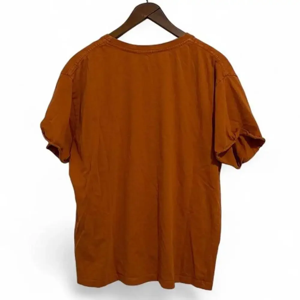 Bewakoof Cat Graphic Orange T-Shirt Size L